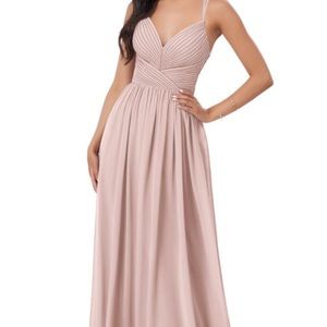 AZAZIE Dusty Rose Crystal Bridesmaid Dress